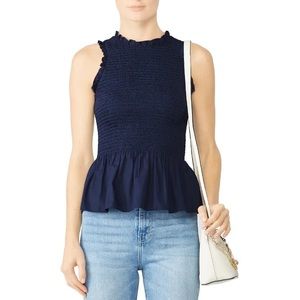 Amanda Uprichard Baby Blue Lorraine Top